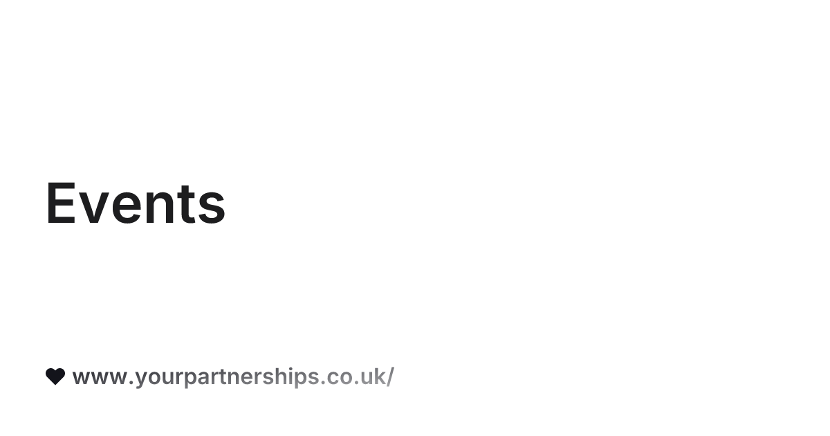 Your Partnerships - Events
